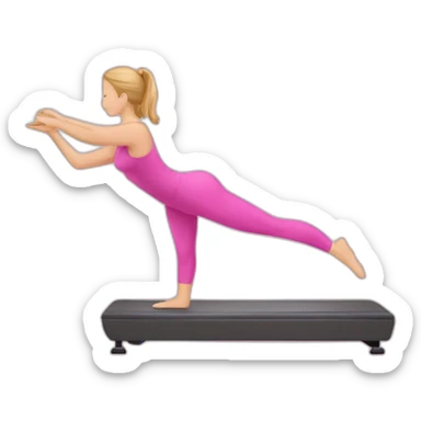 Pink Pilates sticker