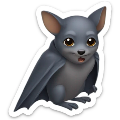 Chauve-souris effrayante sticker