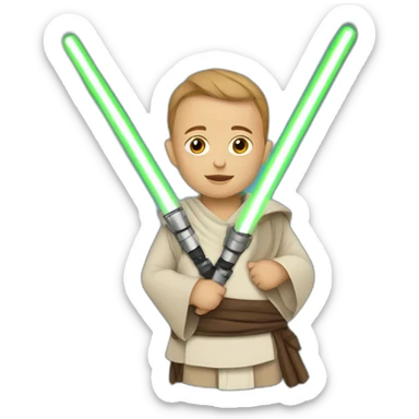 Jedi baby carrier sticker