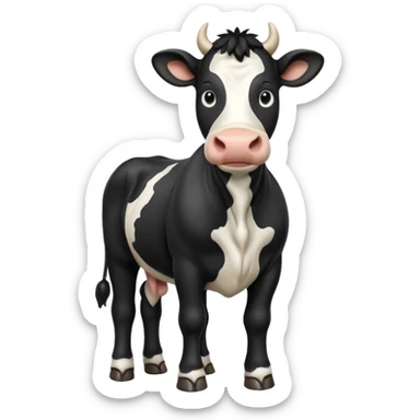 pantomime freisan cow sticker