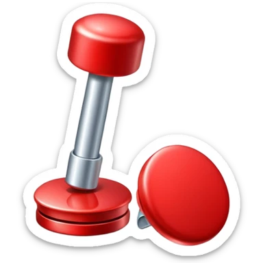 red round pushpin sticker