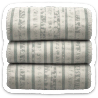 Winter blanket folded  sticker