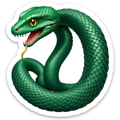 Slytherin snake sticker