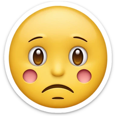 sad emoji with three question marks above its head sticker