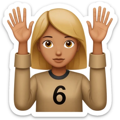 Fuse 🤷‍♂️6️⃣7️⃣ ( make the 6 7 go on his hands) sticker