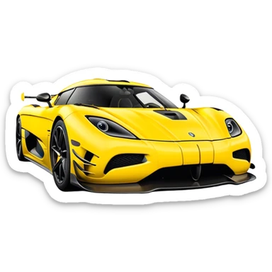 Koenigsegg Agera RS - Koenigsegg (Model Year: 2020) (Iconic colour: Yellow) sticker