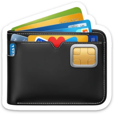 wallet credit card sticker