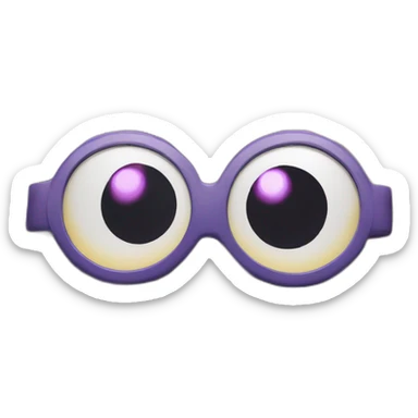 brown Venonat glasses sticker