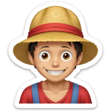 Onepiece luffy says super sticker