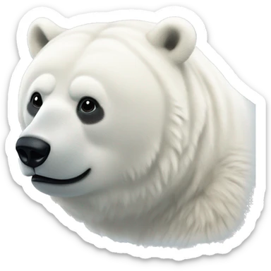 Oso polar conduciendo  sticker