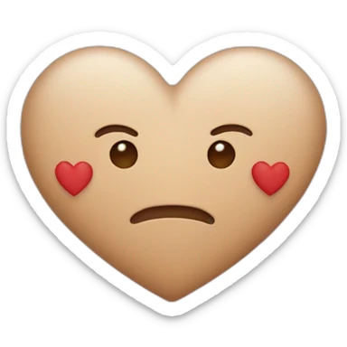 Partial love heart  sticker