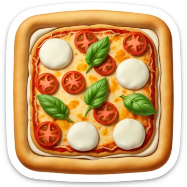 Pizza carre no meat sticker