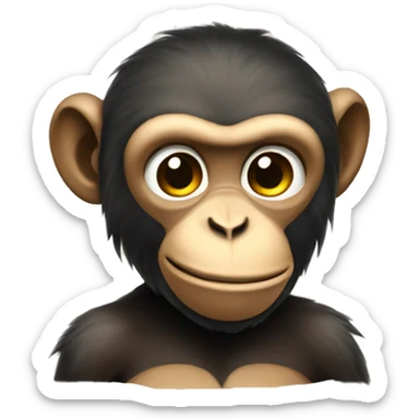 monkey with money sticker