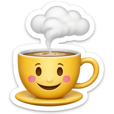 Café emoji iPhone  sticker