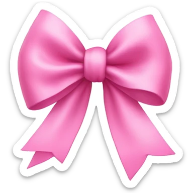 pink bow sticker