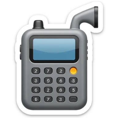 gray walkie talkie sticker