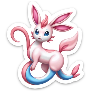 Shiny Sylveon-Milotic-hybrid combination sticker