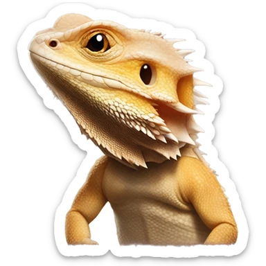 Bearded dragon cute sticker