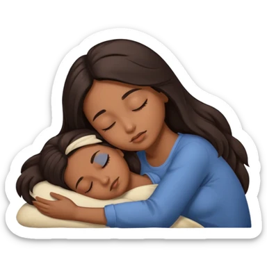 Morena dormindo sticker