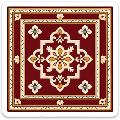 traditional carpet sticker