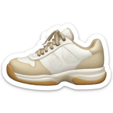 chunky white and beige tennis shoes sticker