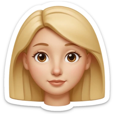 A 3D cartoon woman with a small shiny nose pin on her left nostril, soft skin tone, friendly expression, smooth lighting, realistic Memoji-style rendering. sticker