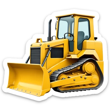 Bulldozer emoji  sticker