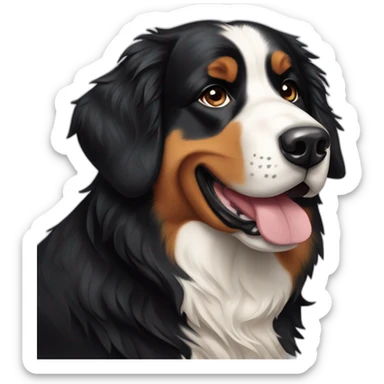 bernese mountain dog olivia newton-john sticker