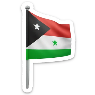 Syrian flag sticker