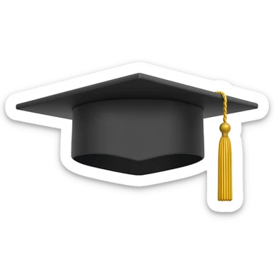 Birrete de graduación sticker