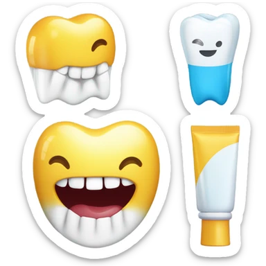 clean teeth sticker