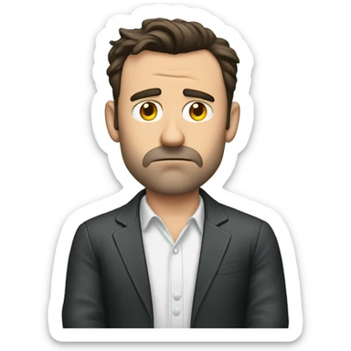 Ben Affleck bored sticker