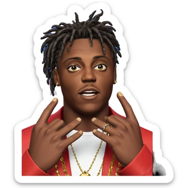 dark-skinned male with jewelry sticker