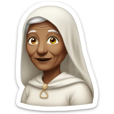 Elderly woman with Veil sticker