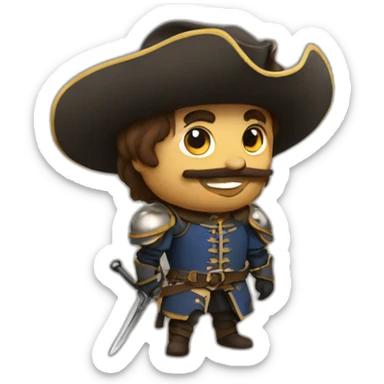 musketeers sticker