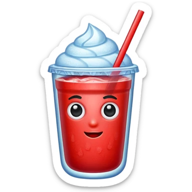Red slushie sticker
