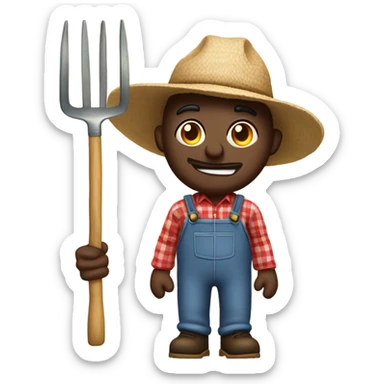 Walter ad a farmer sticker