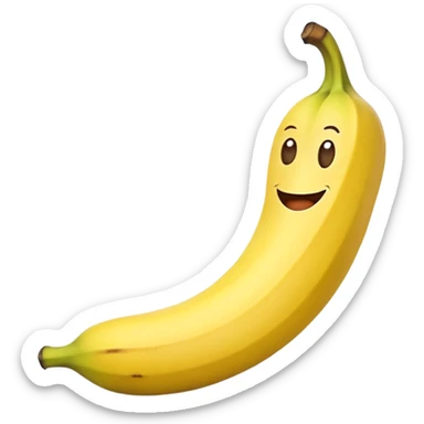 Funny banana sticker
