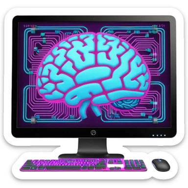 I need an emoji for Slack that ilustrates Artificial Intelligence (AI) si I can flag/tag pull requests and messages that are generated with AI for colleagues to know that they need to pay attention !
What is most descriptive for AI pull request ?

Make it animated and as large as possible  sticker