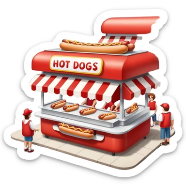 Puesto de perros calientes  sticker