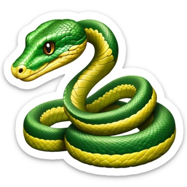 python snake sticker