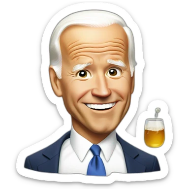 drunk joe biden sticker