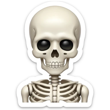 Gojo skeleton sticker