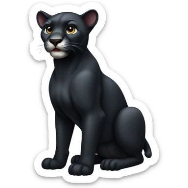  panther animal, full body sticker
