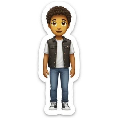 Full length teenager sticker