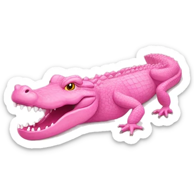 Take the current crocodile 🐊 and just make it light pink sticker