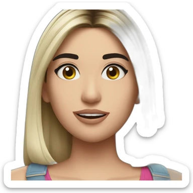 Dua lipa in argylle movie sticker