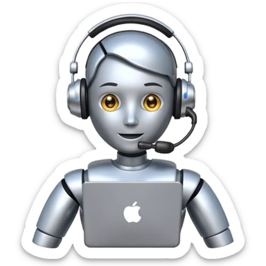 call center bot sticker
