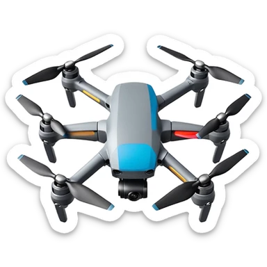 Emoji d’un drone dji mini 4 pro sticker