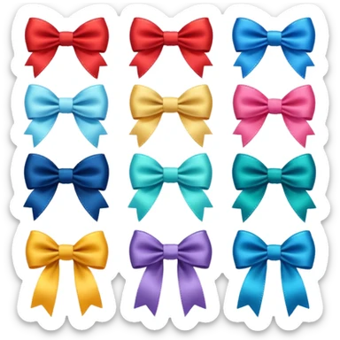 Moños lindos sticker